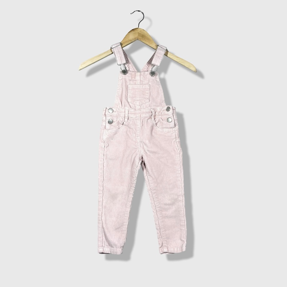 Jamie Kay Corduroy Overalls Kids 3Y Pink Boho Coastal Cottagecore Casual